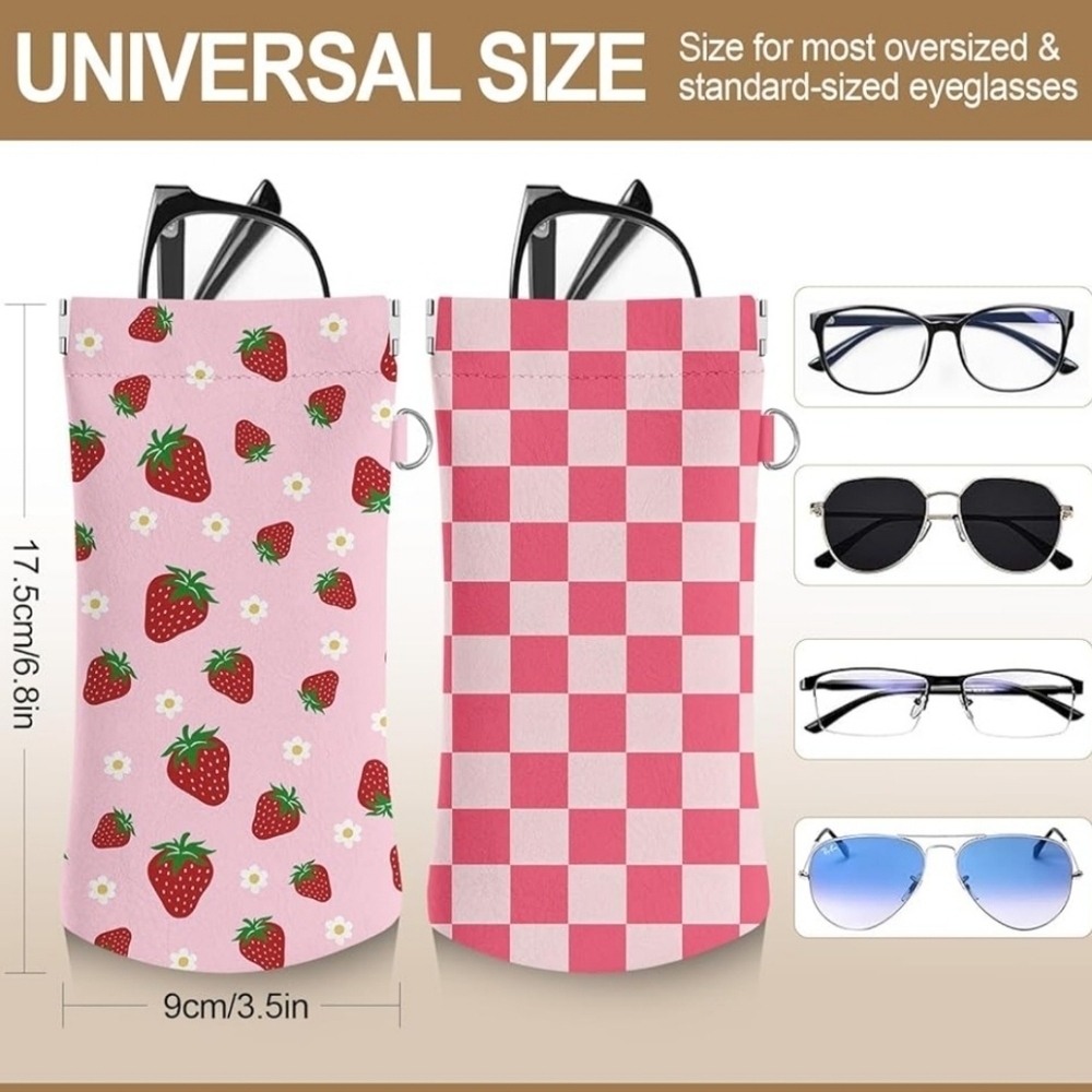 Set Of Two Soft Eyeglasses Cases! - Picture 4 of 4